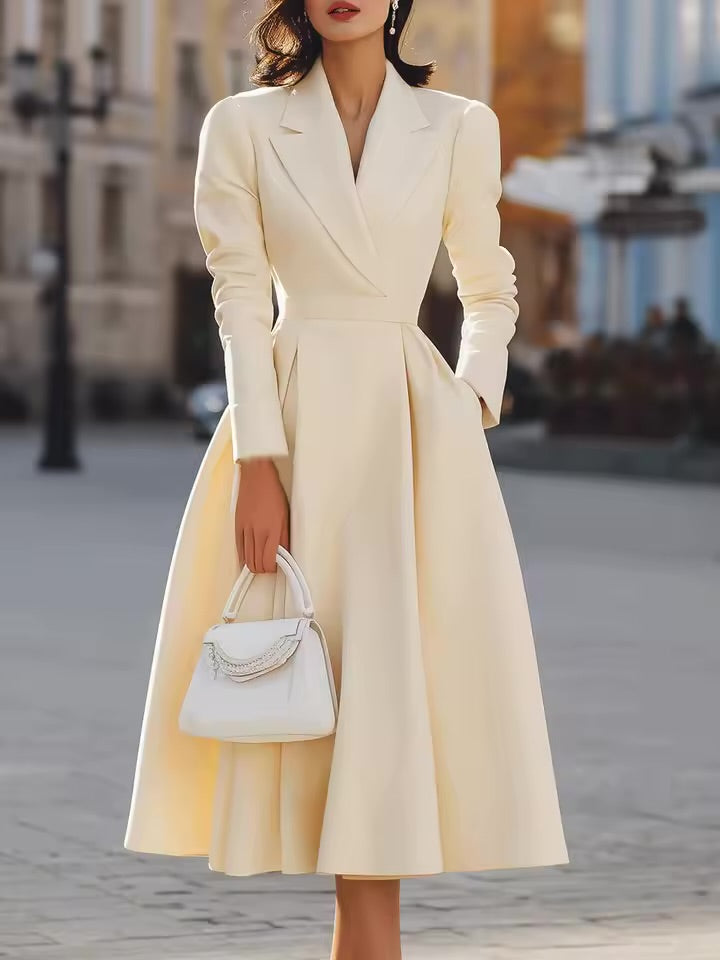 Manga longa férias retalhos chique maxi vestido feminino outono com decote em v vestido de festa fino elegante moda